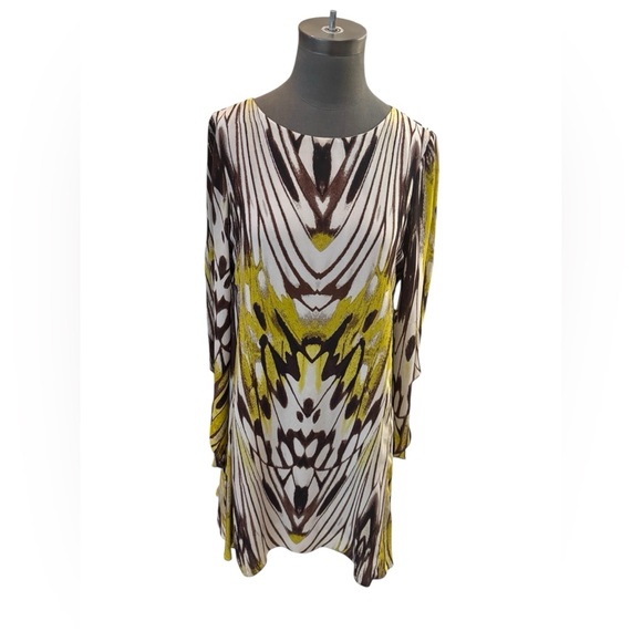 Leifsdottir Sarita Swing Dress Anthropologie Silk Butterfly Print Size 10 - Picture 4 of 14